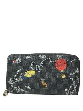 Louis Vuitton Damier Graphite Zippy Organizer NM Map Wallet Leather